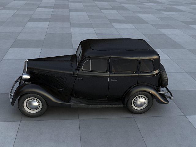 Gaz M1 3D model_1