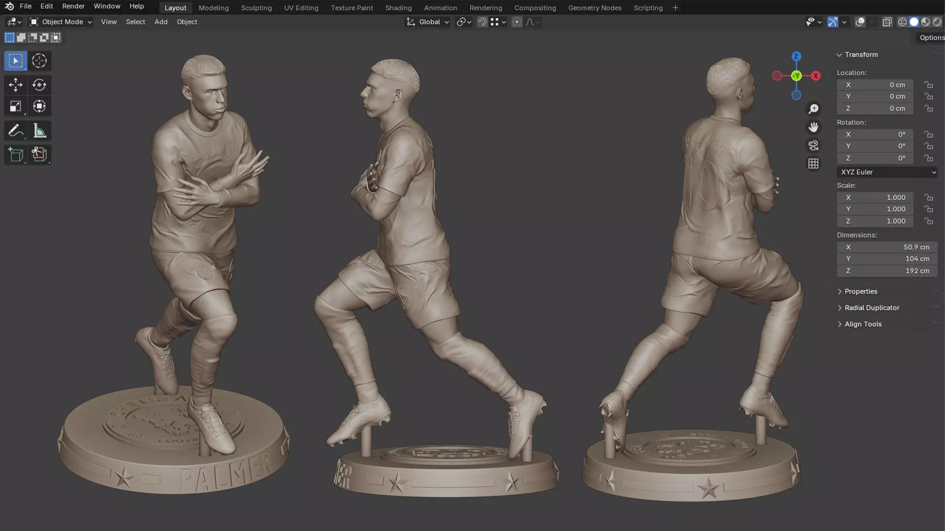 Cole Palmer Chelsea FC Star 3D Printing Figure 3D print model_4