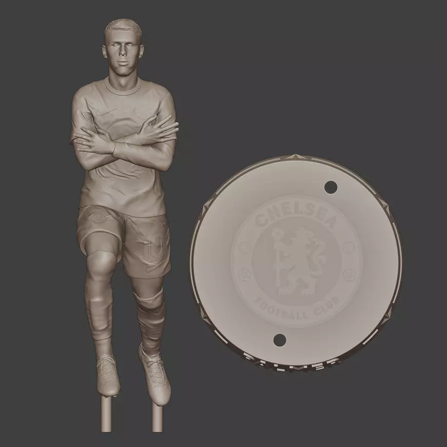 Cole Palmer Chelsea FC Star 3D Printing Figure 3D print model_3