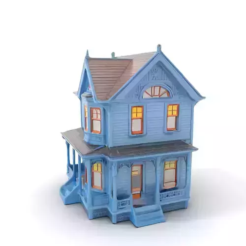 Victorian Blue House model pack