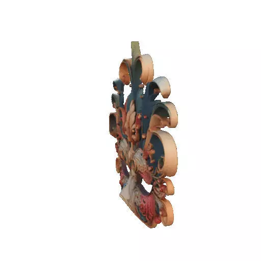 2469Venetian Carnival Mask Color 3D Model magic 3D print model_32