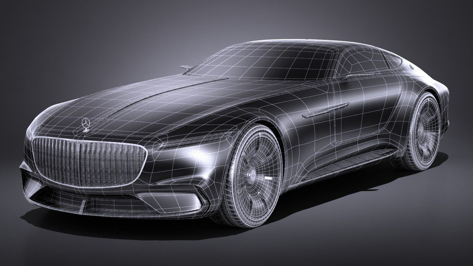 Mercedes Vision Maybach 6 Concept 3D model_14