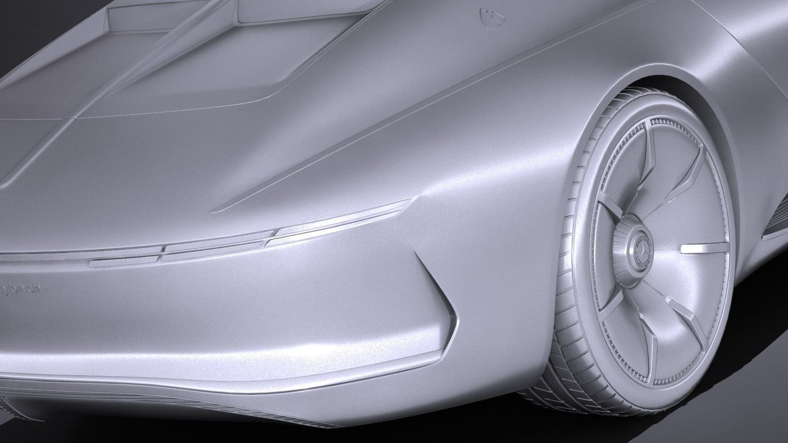 Mercedes Vision Maybach 6 Concept 3D model_9