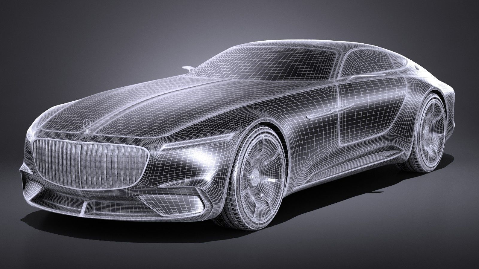 Mercedes Vision Maybach 6 Concept 3D model_12