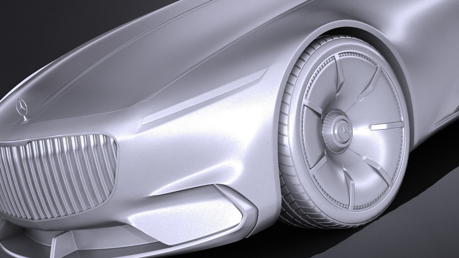 Mercedes Vision Maybach 6 Concept 3D model_10