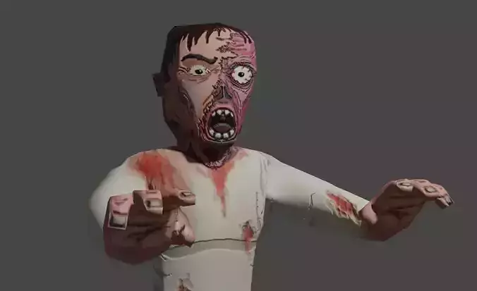 Zombie Cartoon - Living Dead - Zumbi