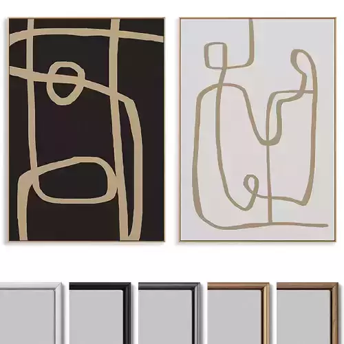 Abstract Painting Frame set