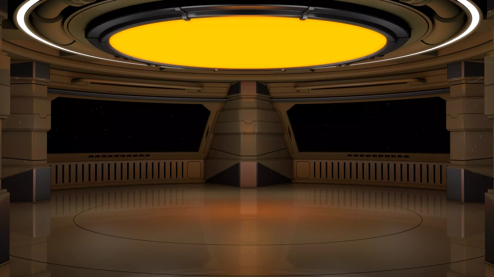 Sci Fi Room 3D model_0