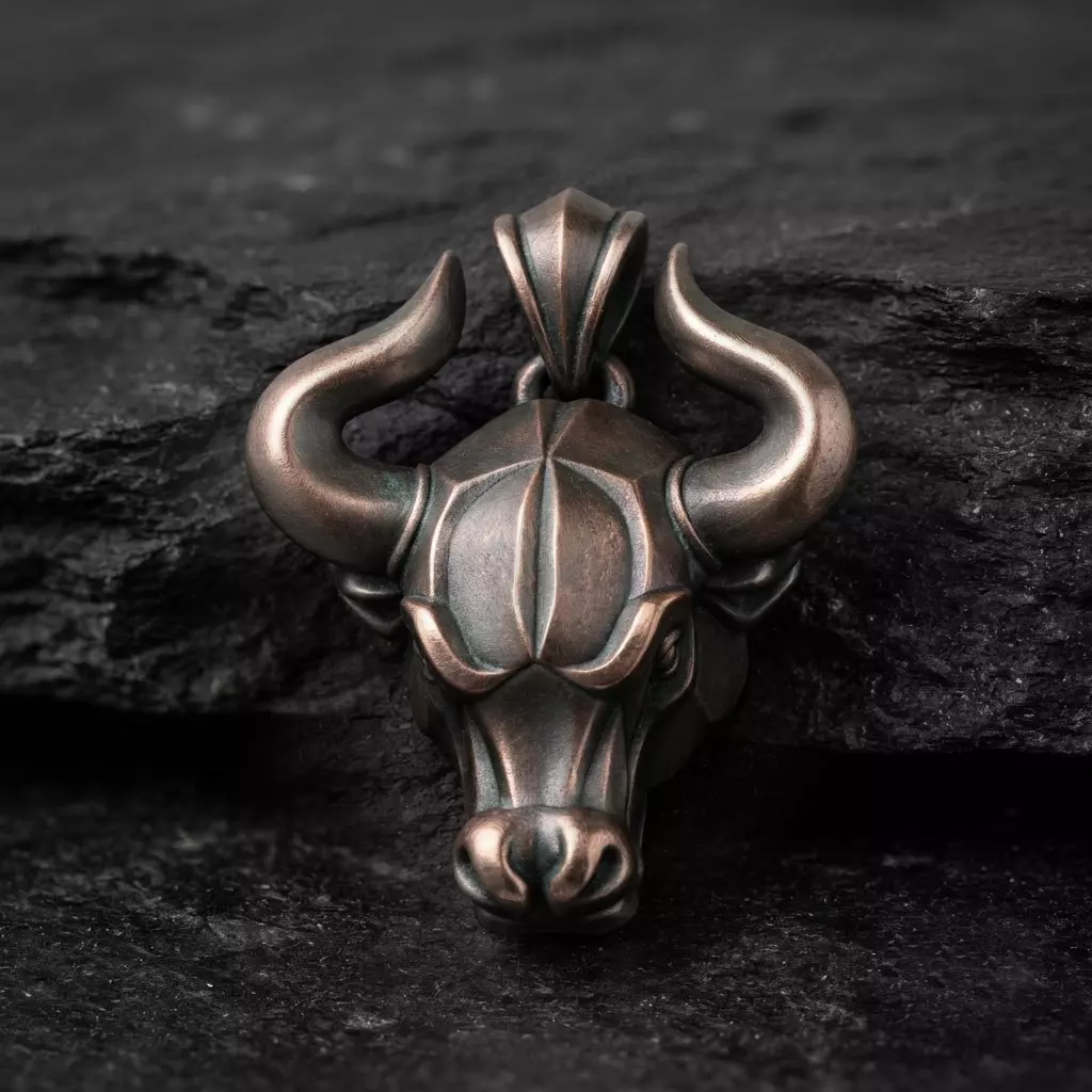 Bull Pendant v2 3D print model
