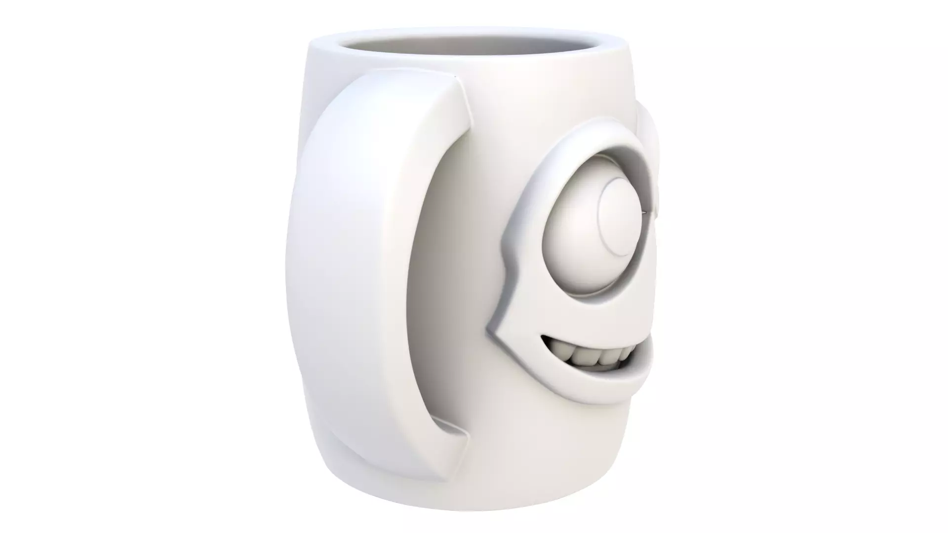 Mug smiling 3D model_4