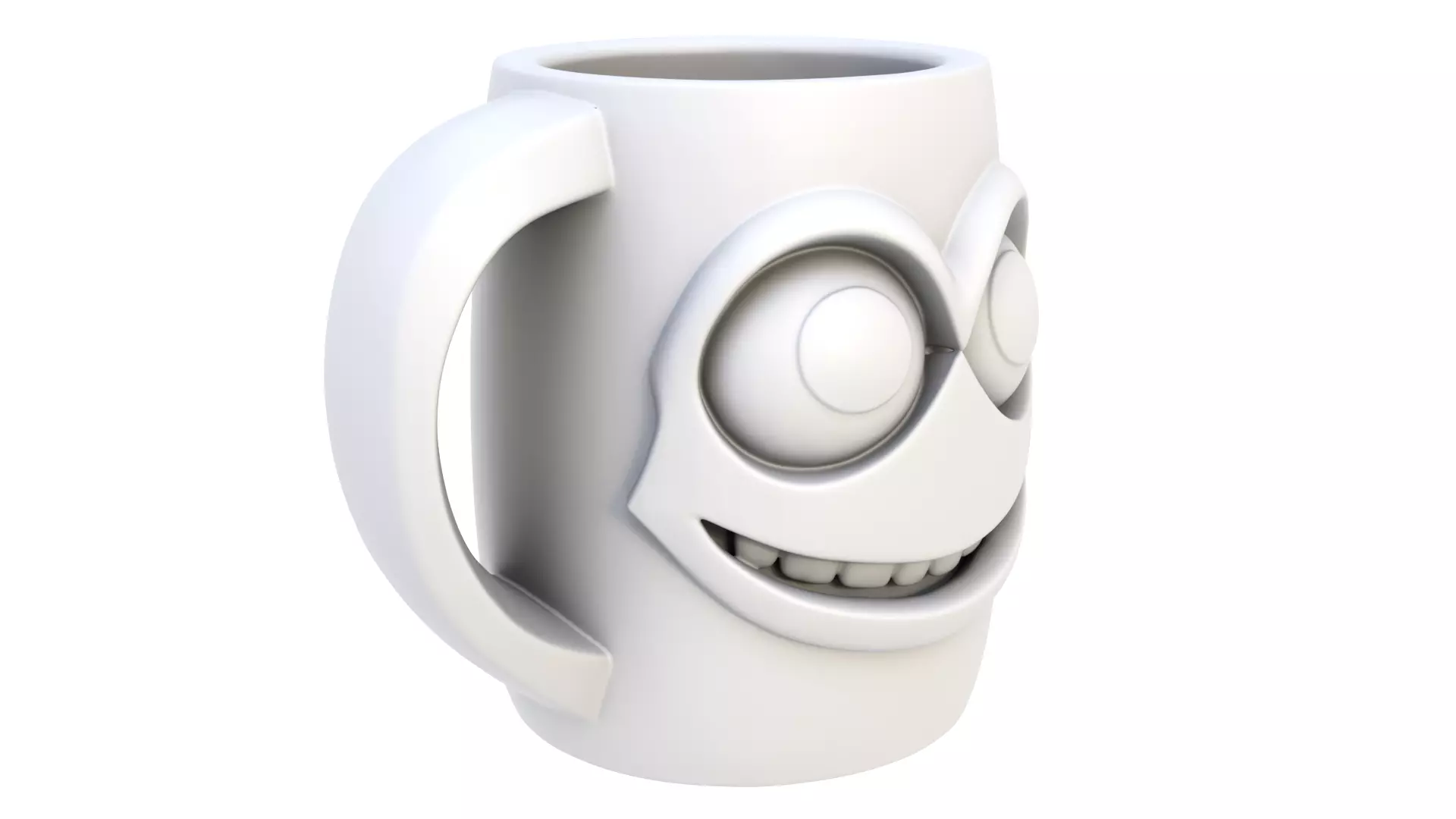 Mug smiling 3D model_5