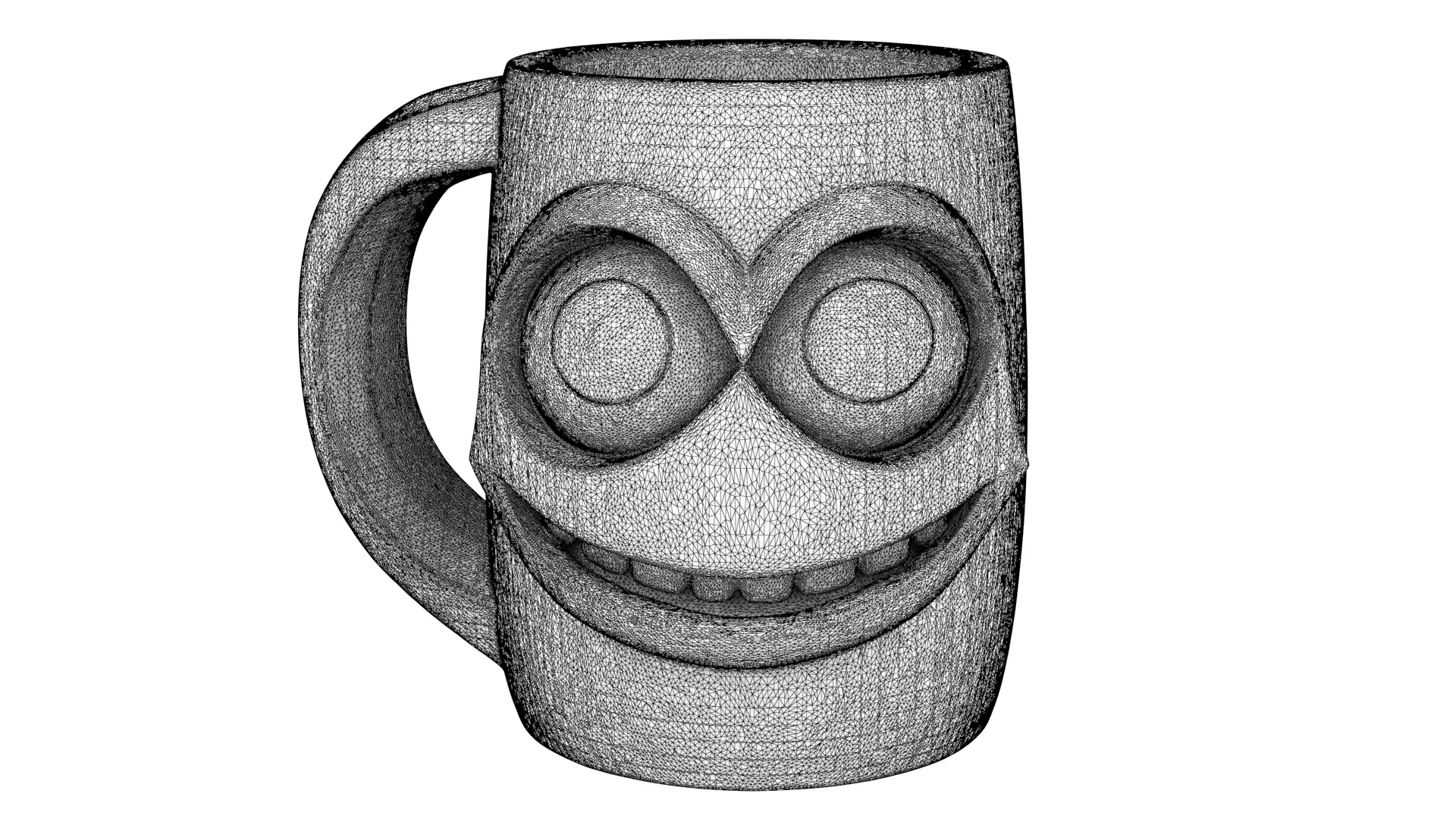 Mug smiling 3D model_9