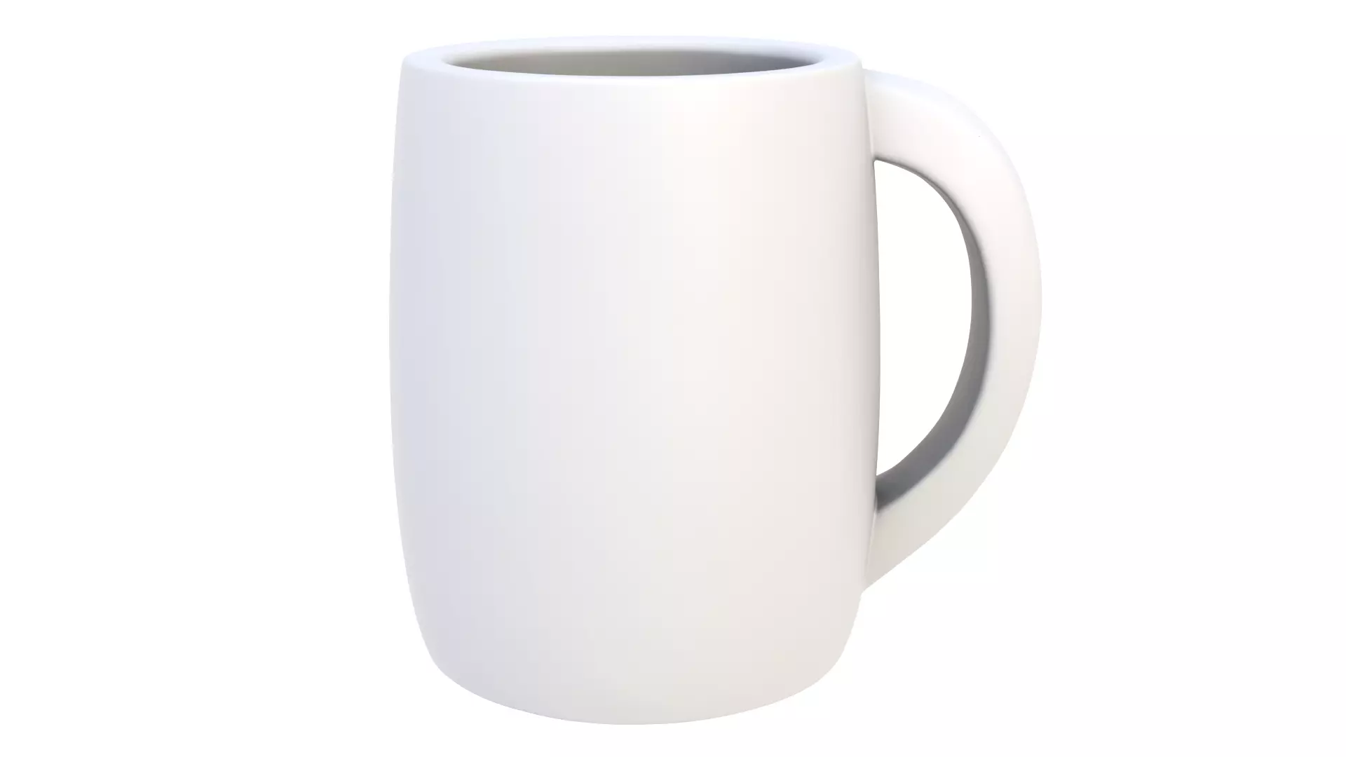 Mug smiling 3D model_3