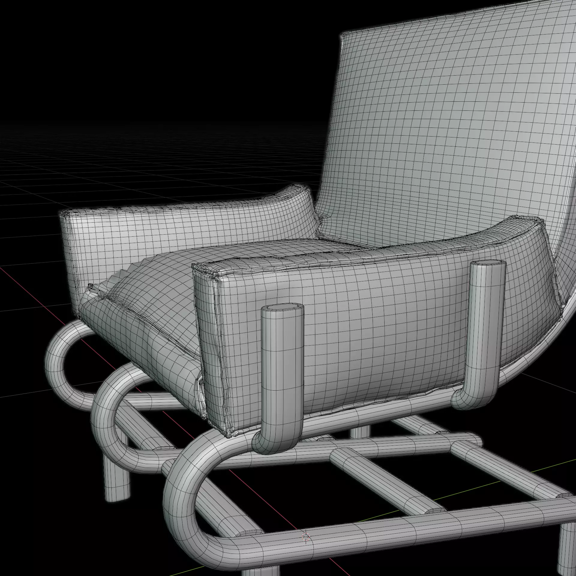 CAO Armchair By IKNITS 3D model_7