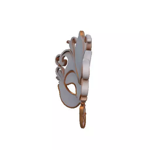 2470Venetian Carnival Mask Color 3D Model magic 3D print model_17