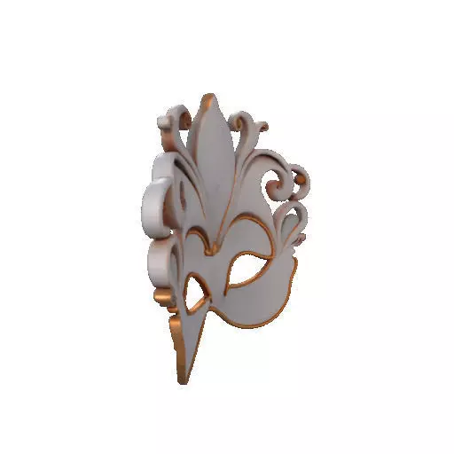 2470Venetian Carnival Mask Color 3D Model magic 3D print model_28