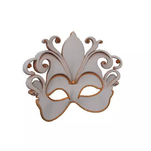 2470Venetian Carnival Mask Color 3D Model magic 3D print model_25