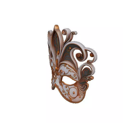 2470Venetian Carnival Mask Color 3D Model magic 3D print model_33