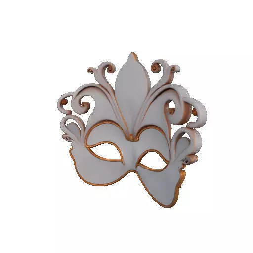 2470Venetian Carnival Mask Color 3D Model magic 3D print model_20