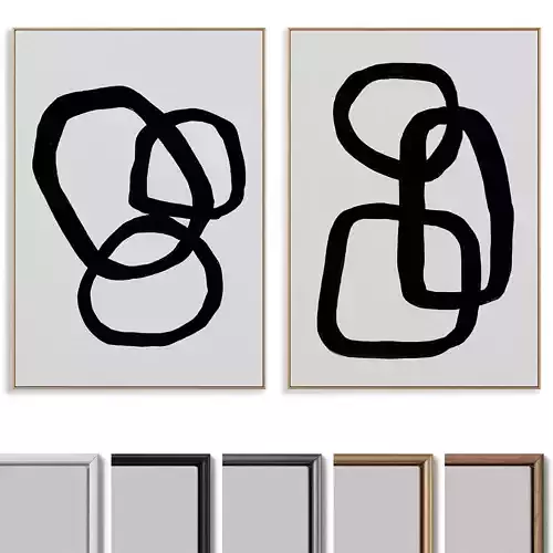 Abstract Painting Frame set