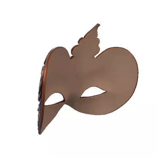 2471Venetian Carnival Mask Color 3D Model magic 3D print model_26