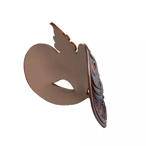 2471Venetian Carnival Mask Color 3D Model magic 3D print model_19