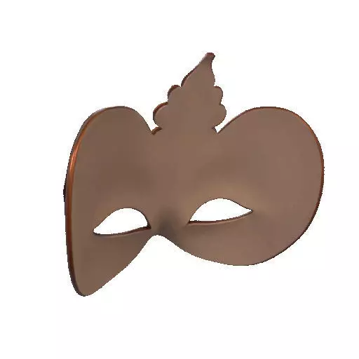 2471Venetian Carnival Mask Color 3D Model magic 3D print model_25