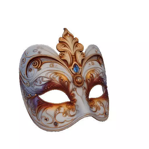2471Venetian Carnival Mask Color 3D Model magic 3D print model_10