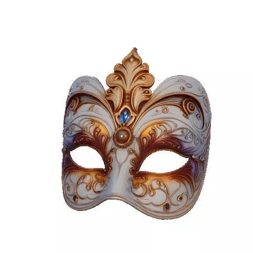2471Venetian Carnival Mask Color 3D Model magic 3D print model_37