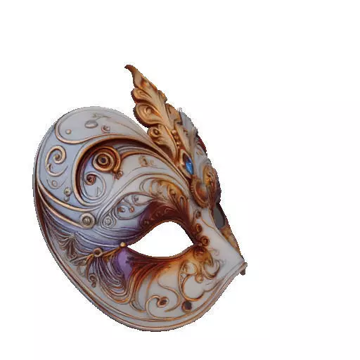 2471Venetian Carnival Mask Color 3D Model magic 3D print model_13