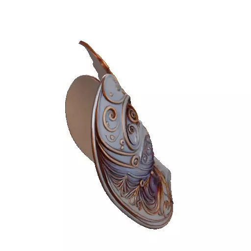 2471Venetian Carnival Mask Color 3D Model magic 3D print model_17