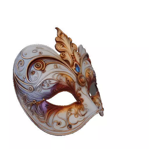 2471Venetian Carnival Mask Color 3D Model magic 3D print model_12