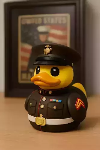 Rubber Duck - United States Marine Corps  - 3D print