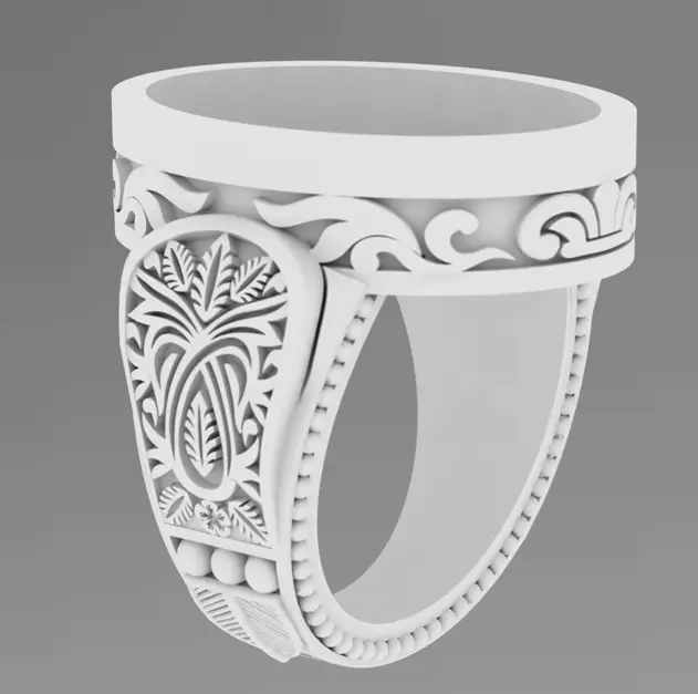 Italian Rings 25 Gents 3D print model 3D print model_21