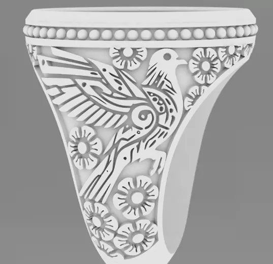 Italian Rings 25 Gents 3D print model 3D print model_4