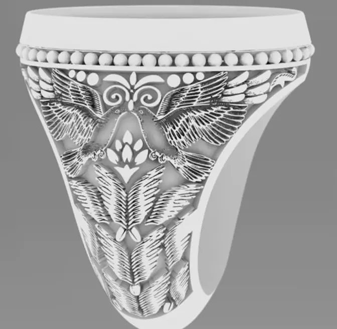 Italian Rings 25 Gents 3D print model 3D print model_1