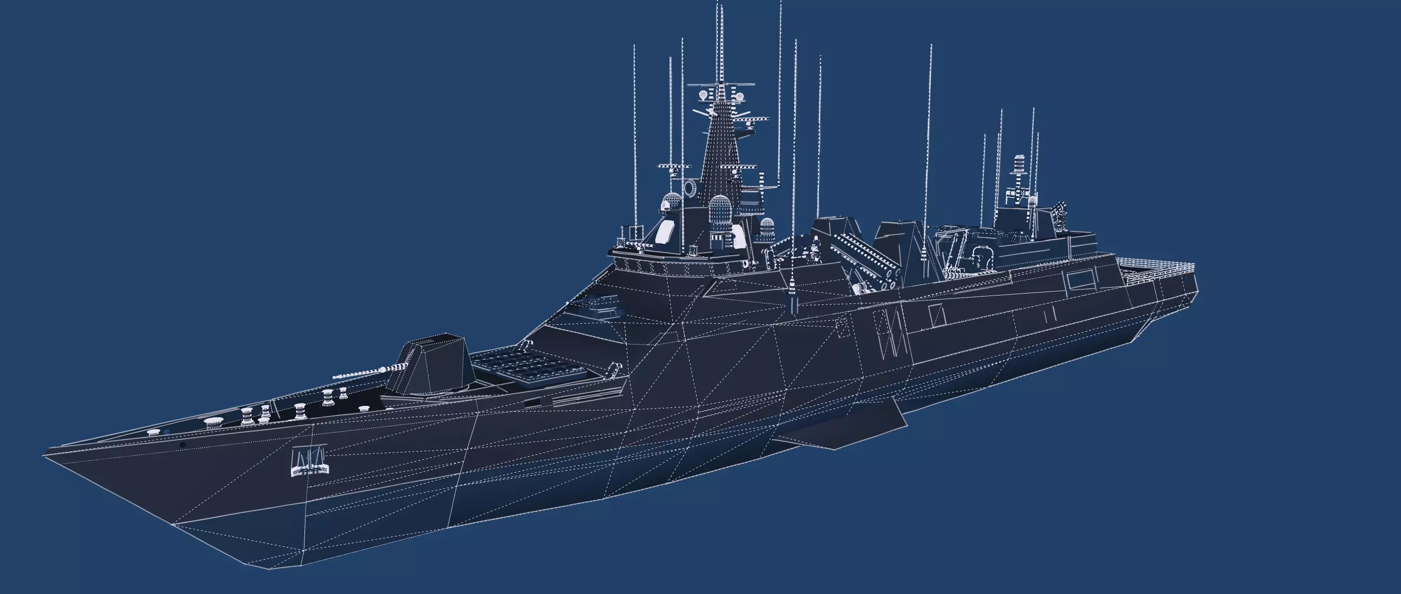 STEALTH NAVY FRIGATE 3D model_48