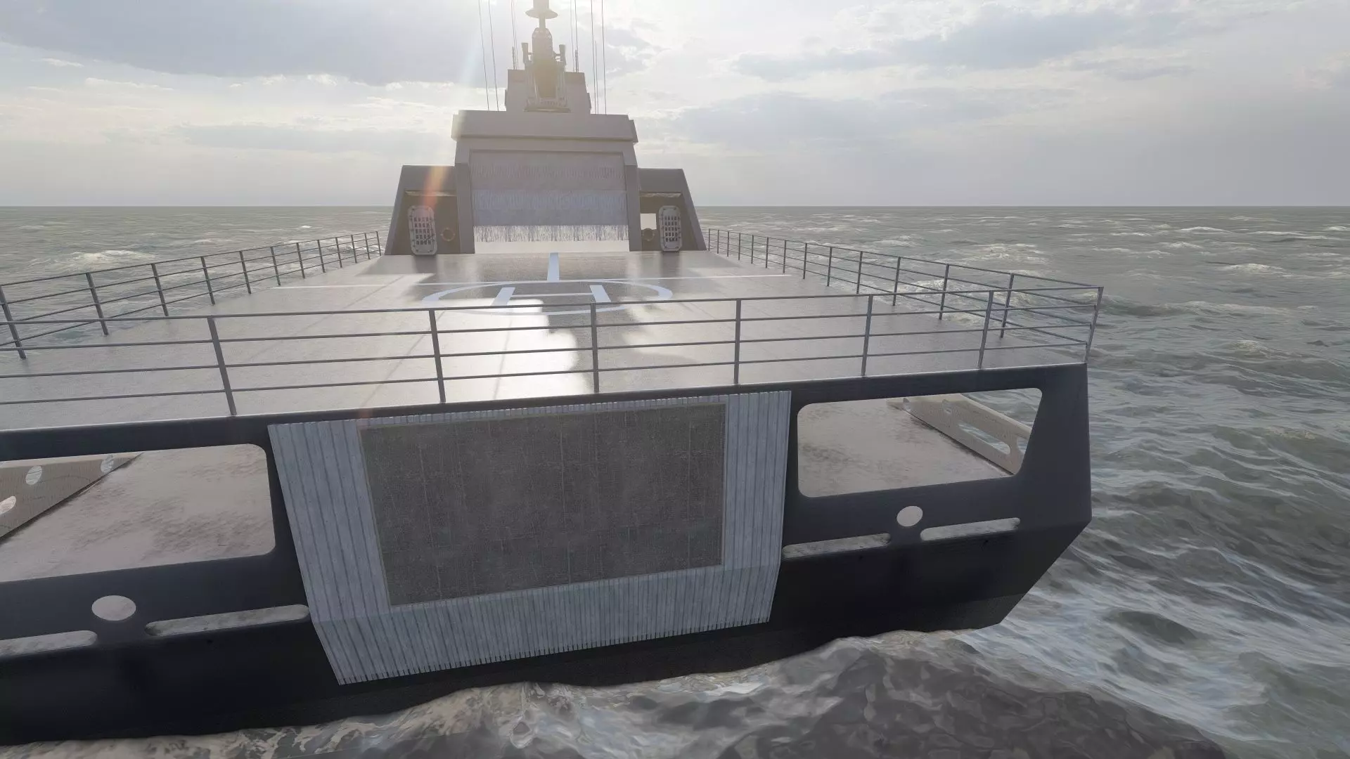 STEALTH NAVY FRIGATE 3D model_15