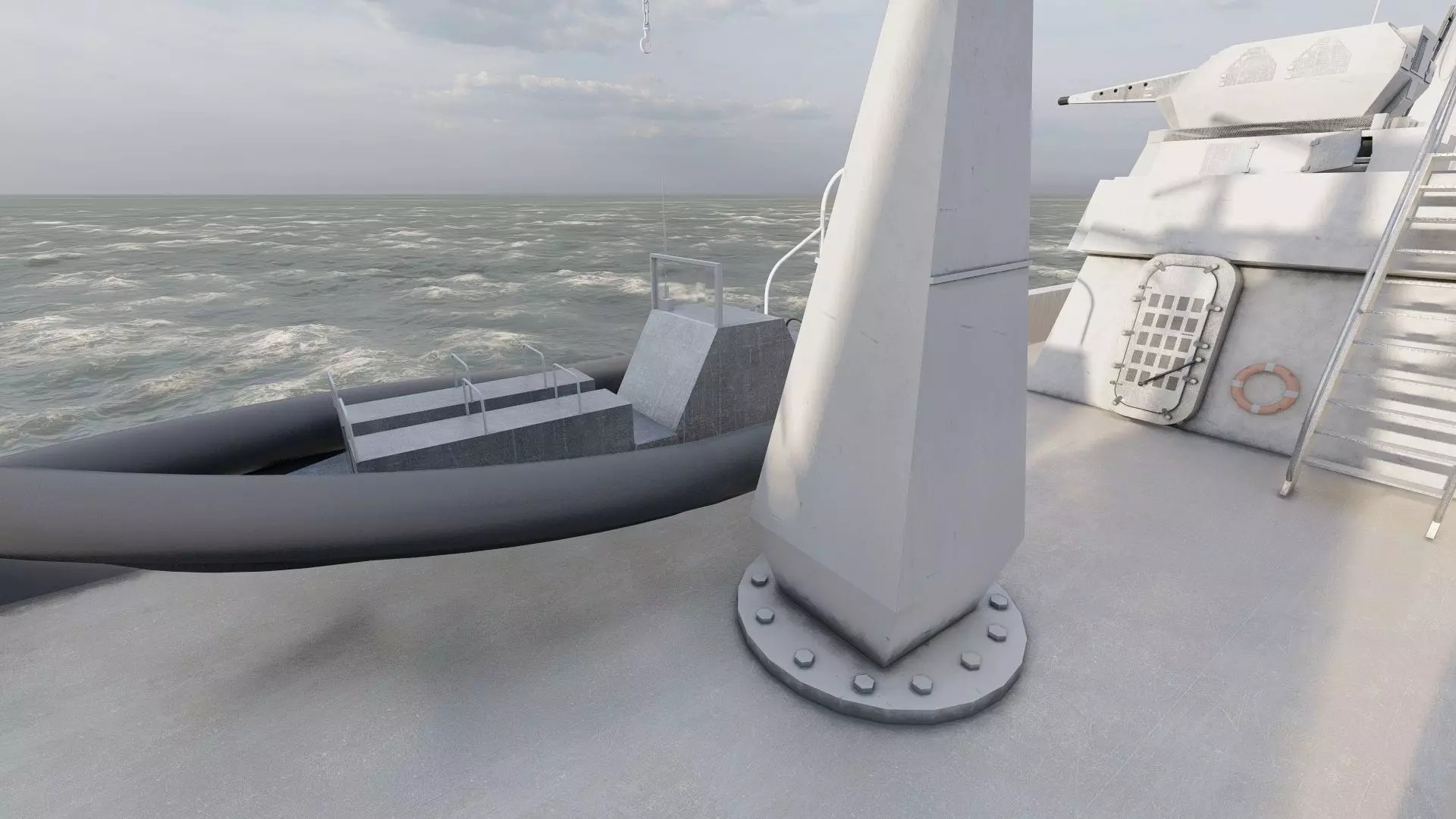 STEALTH NAVY FRIGATE 3D model_29