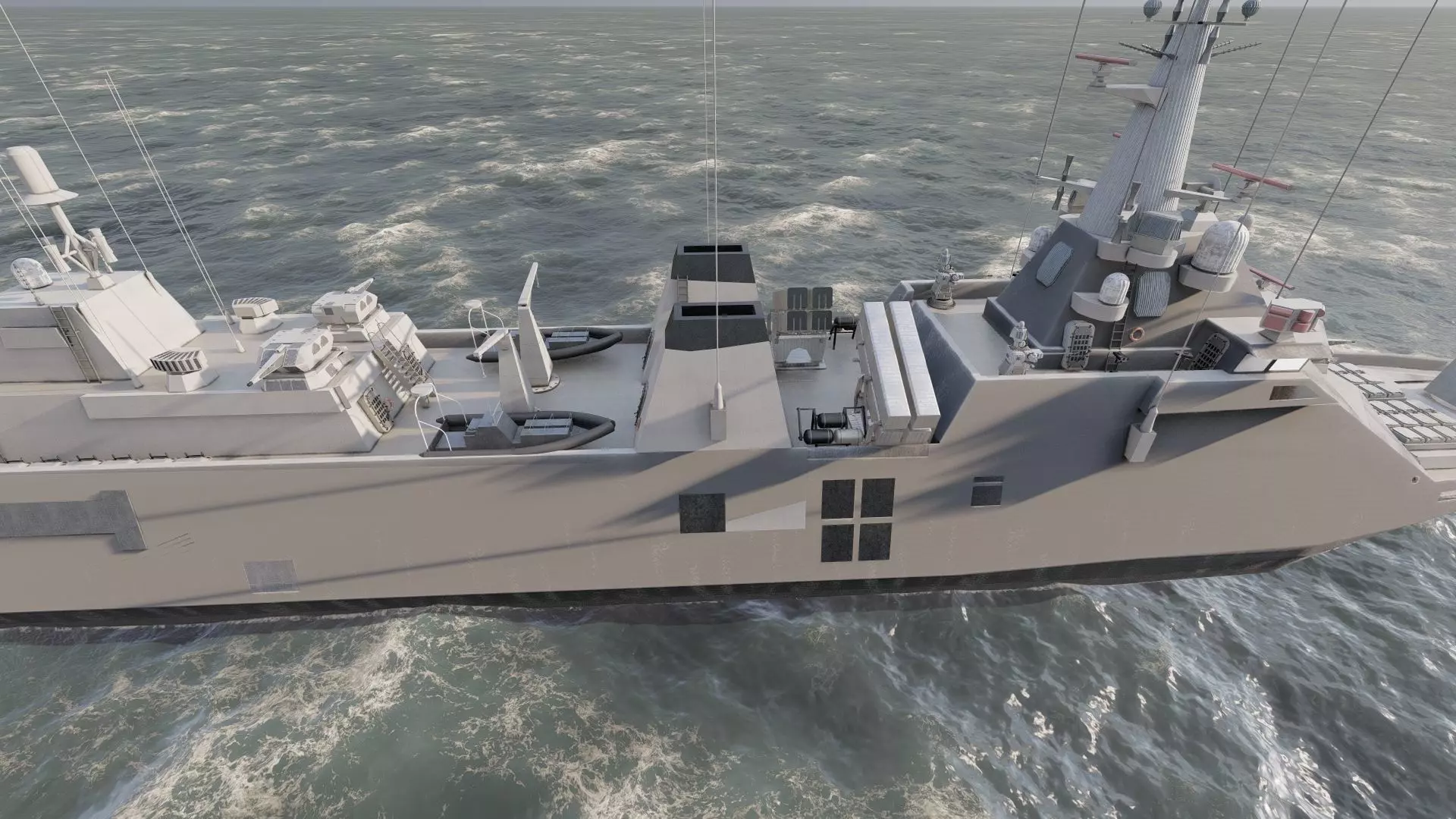 STEALTH NAVY FRIGATE 3D model_18