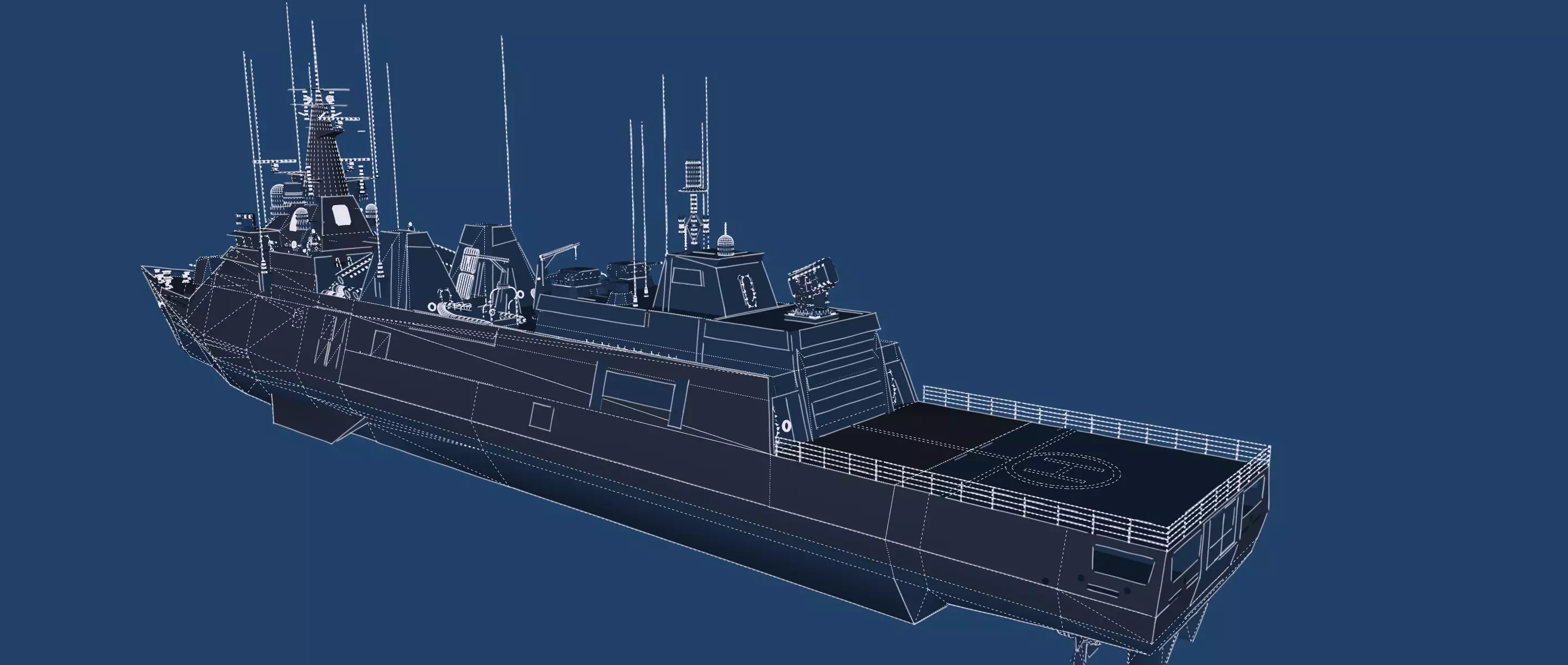 STEALTH NAVY FRIGATE 3D model_49