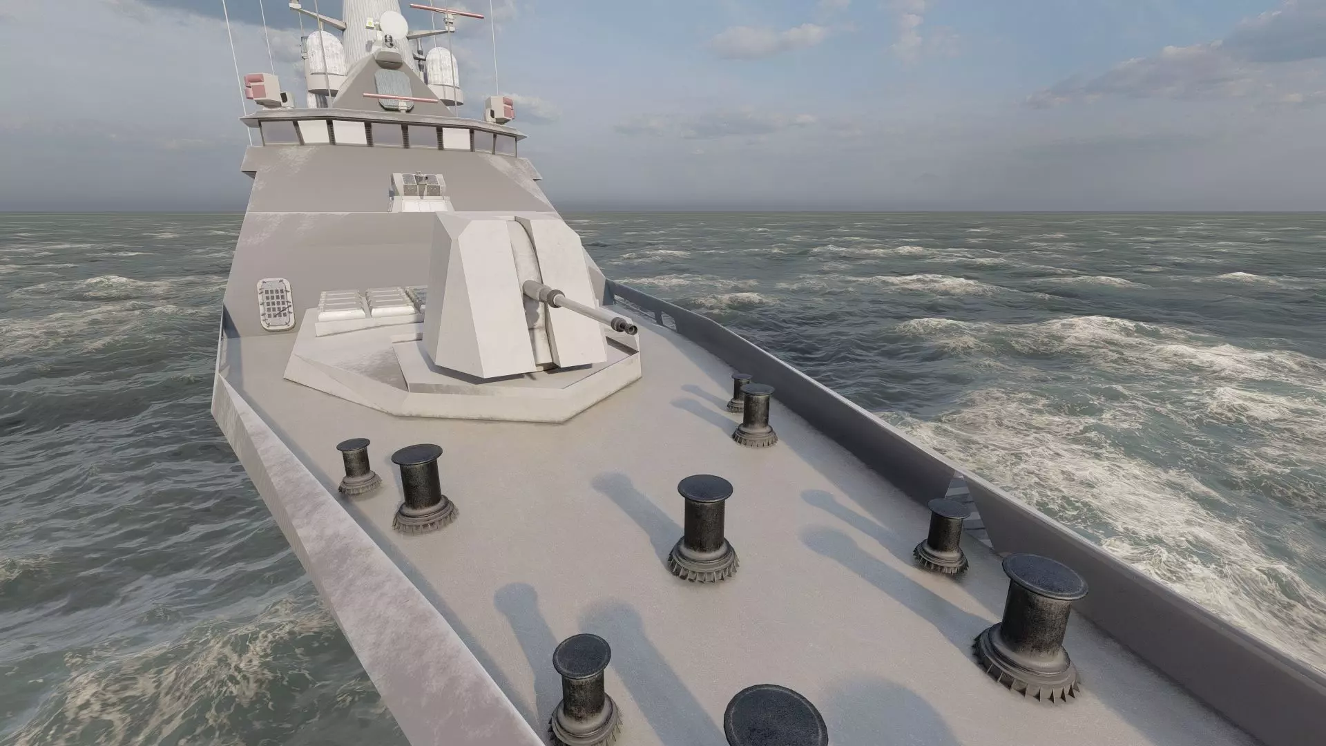 STEALTH NAVY FRIGATE 3D model_20