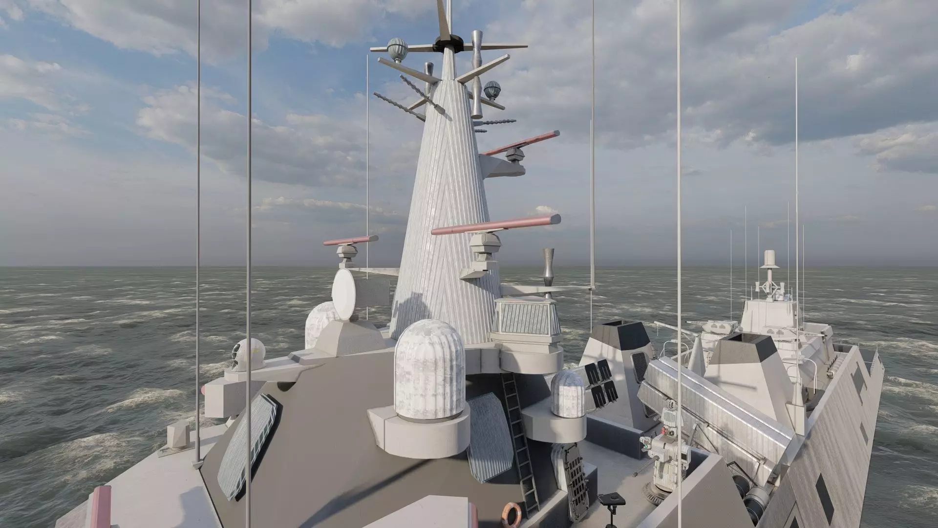 STEALTH NAVY FRIGATE 3D model_23