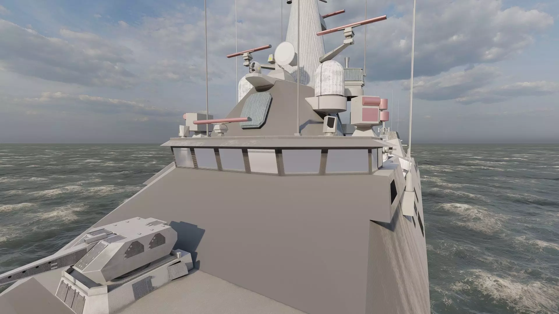 STEALTH NAVY FRIGATE 3D model_22