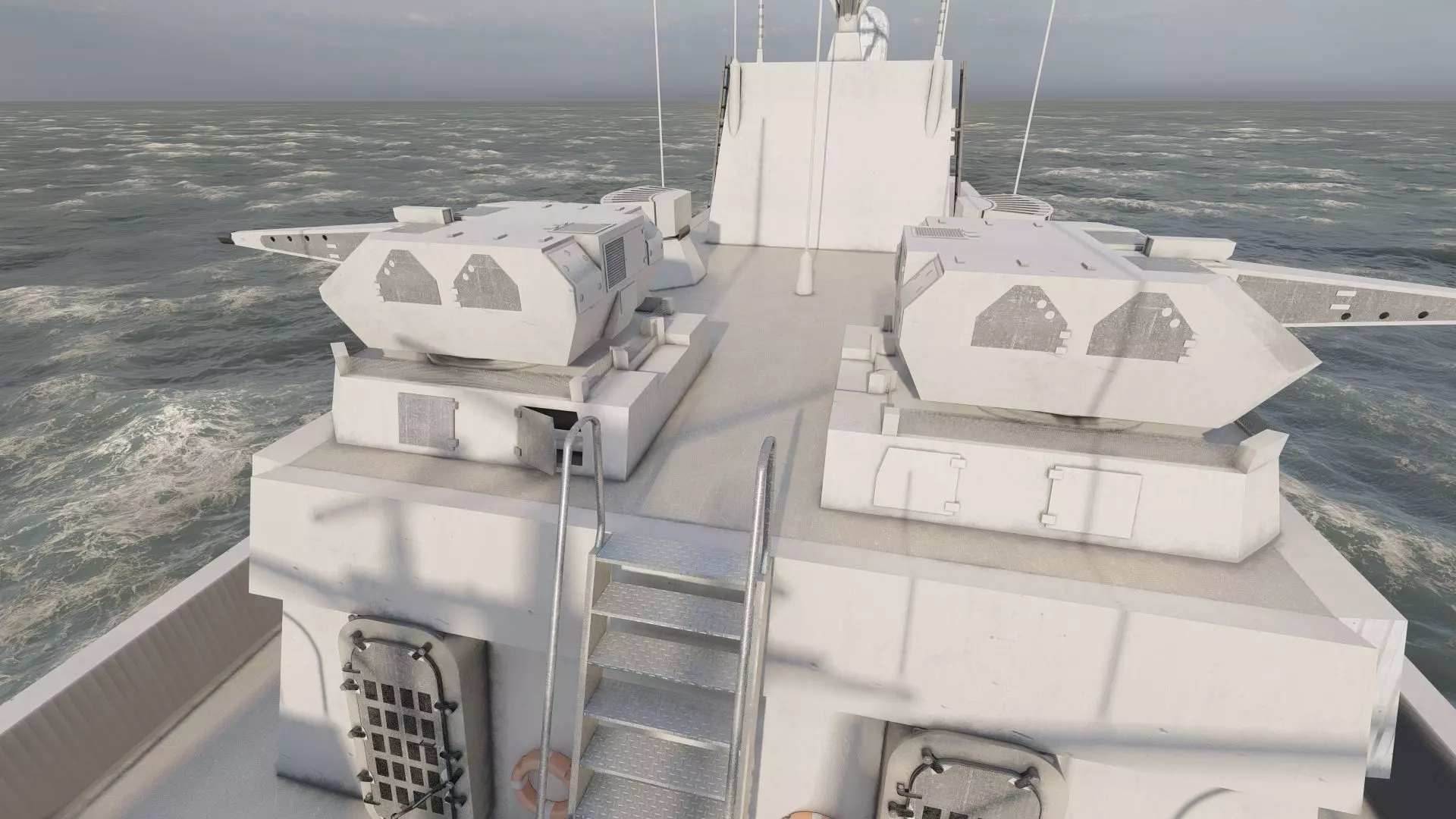 STEALTH NAVY FRIGATE 3D model_31