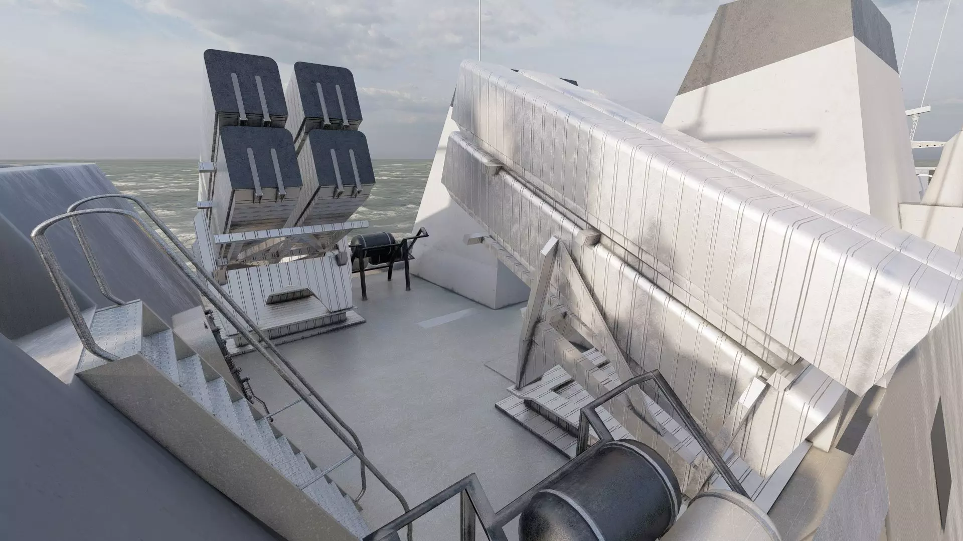 STEALTH NAVY FRIGATE 3D model_26