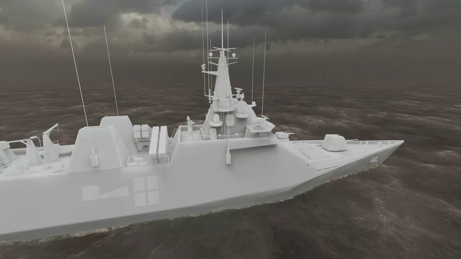 STEALTH NAVY FRIGATE 3D model_38