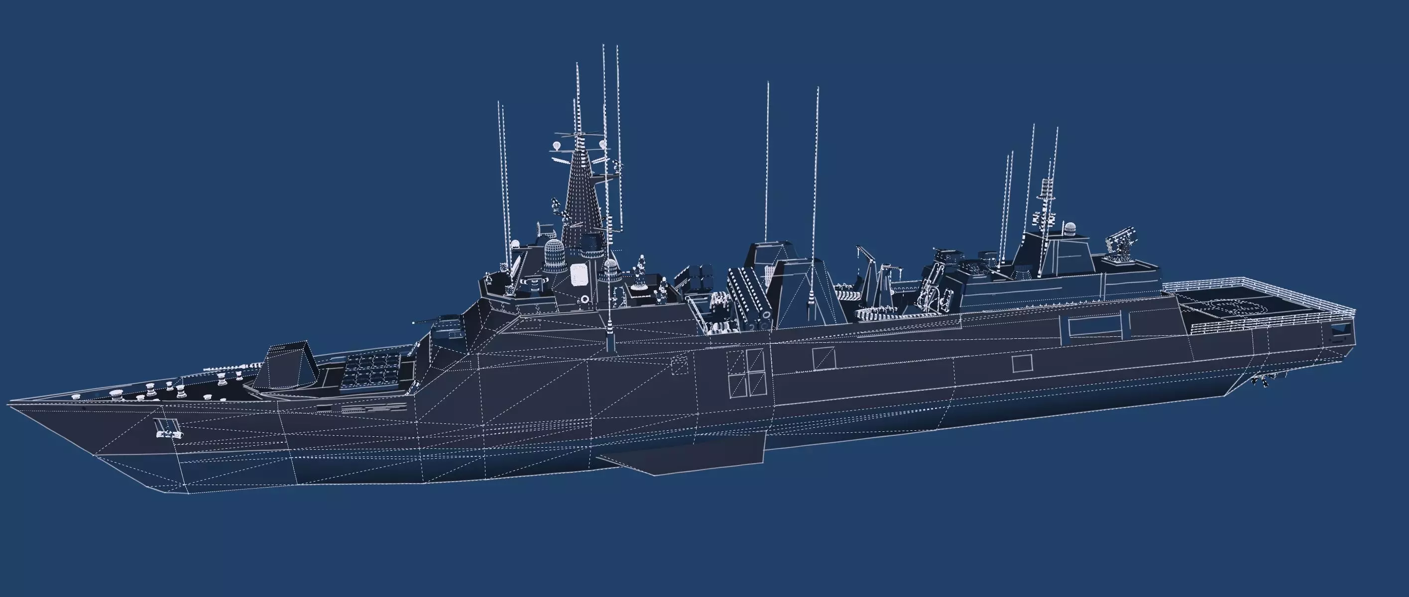 STEALTH NAVY FRIGATE 3D model_47