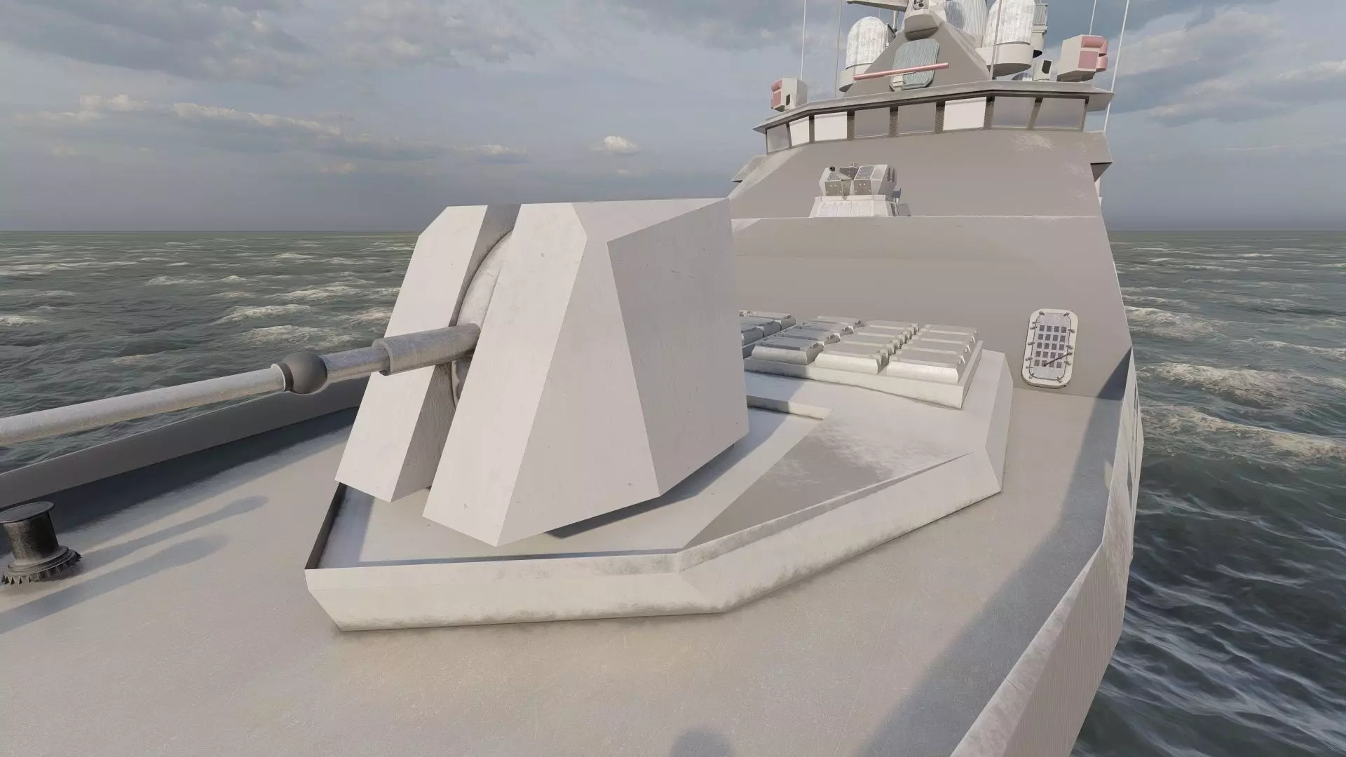 STEALTH NAVY FRIGATE 3D model_21