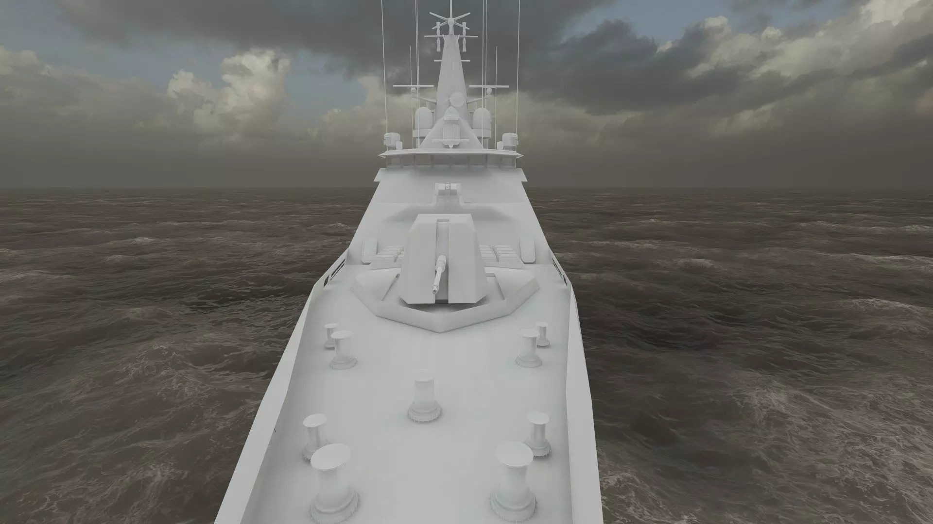 STEALTH NAVY FRIGATE 3D model_40